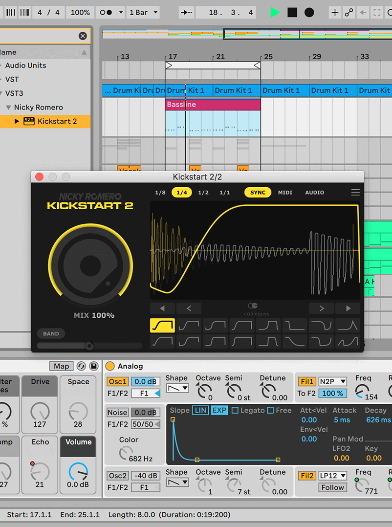 Nicky Romero Kickstart 2 - The fastest plugin for pro sidechaining